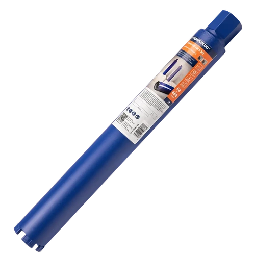 Коронки алмазные для мокрого бурения армированного бетона RAWLPLUG Ø62 мм, 450 мм RT-DCB-062/450