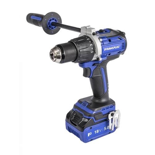Аккумуляторная дрель-шуруповерт RAWLPLUG RawlDriver 100 Нм, 18В, набор R-PDD18-P100-XL2