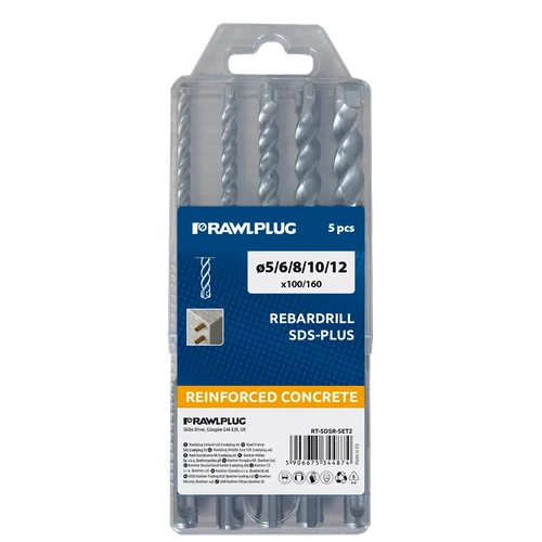 Набор буров RAWLPLUG Rebardrill SDS plus, 3 шт RT-SDSR-SET1
