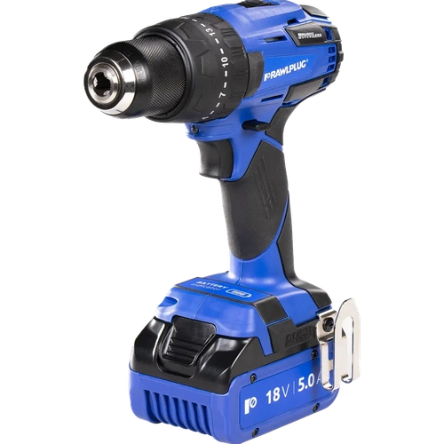 Аккумуляторная дрель-шуруповерт RAWLPLUG RawlDriver 18В, набор R-PDD18-XL2