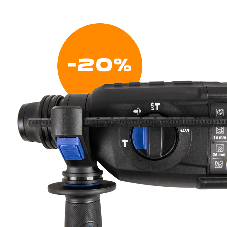 Скидка -20% на перфораторы только до конца августа